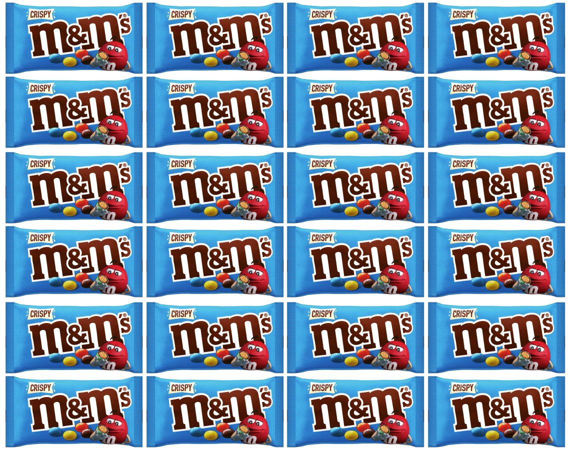 M&M's Crispy Chocolate Bags 36g | Case of 24