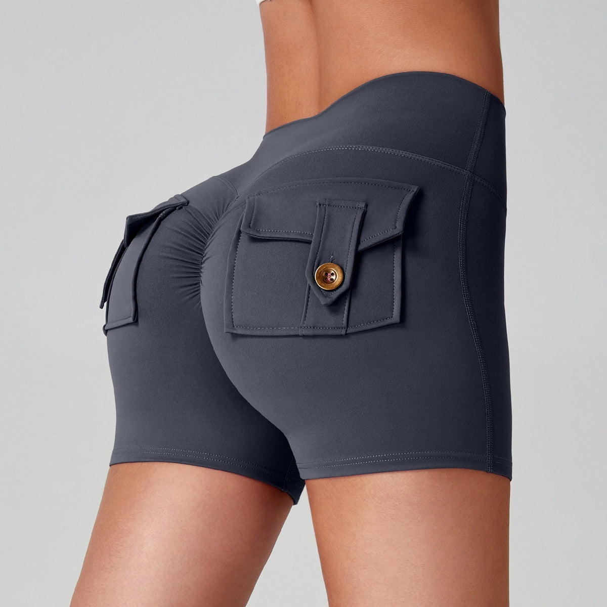 Sports Fitness Workwear Pocket Training Peach Quick-dry Butt-lifting Yoga Pants