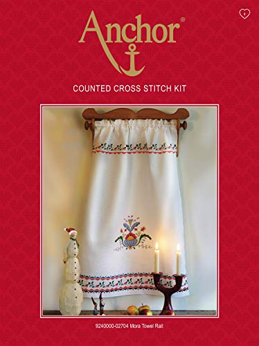 Anchor ACS38 Counted Cross Stitch Kit: Birth Record: Girl, Multi-Colour, 20 x 24cm