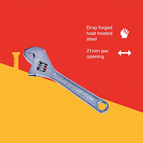 Amtech C1800 150mm (6") Adjustable Wrench with 20mm (0.8") jaw Opening