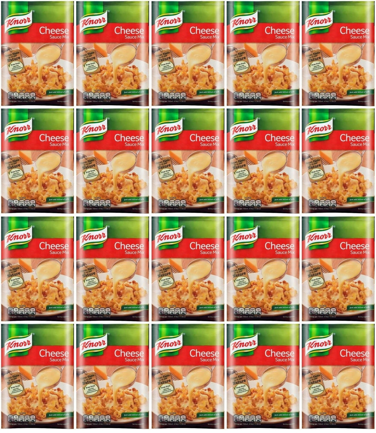 20 x Knorr Feinschmecker Käsesauce Pulver 33G