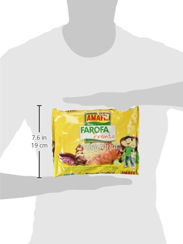 Seasoned Cassava Flour - Farofa De Mandioca Pronta - Amafil - 17.6 Oz (500g) - Gluten-free by N/A