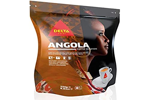 Delta Ground Roasted Coffee from ANGOLA for Espresso Machine or Bag 250g