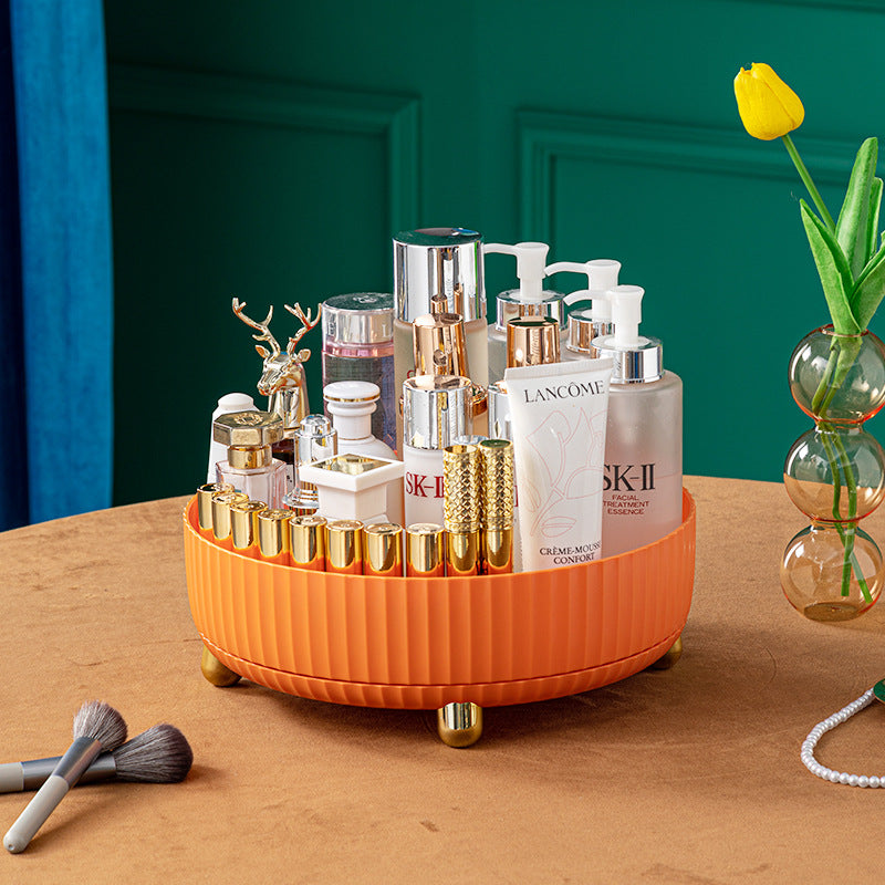 Home Light Luxury Cosmetic Storage Box Can Be Rotated