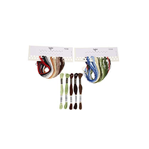 Anchor Counted Cross Stitch Kit: Essentials: Woodland Sampler, Multi-Colour, 40 x 30cm