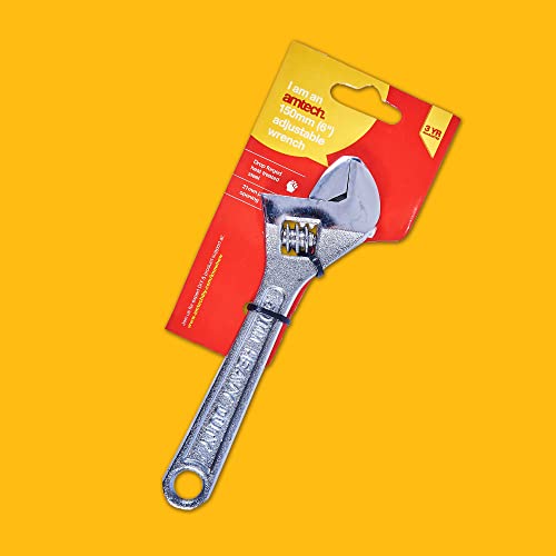 Amtech C1800 150mm (6") Adjustable Wrench with 20mm (0.8") jaw Opening