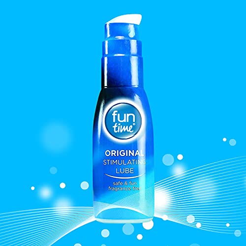 Fun Time Classic Natural Lubricant, Alcohol Free, Water Based, Blue, 75 Ml
