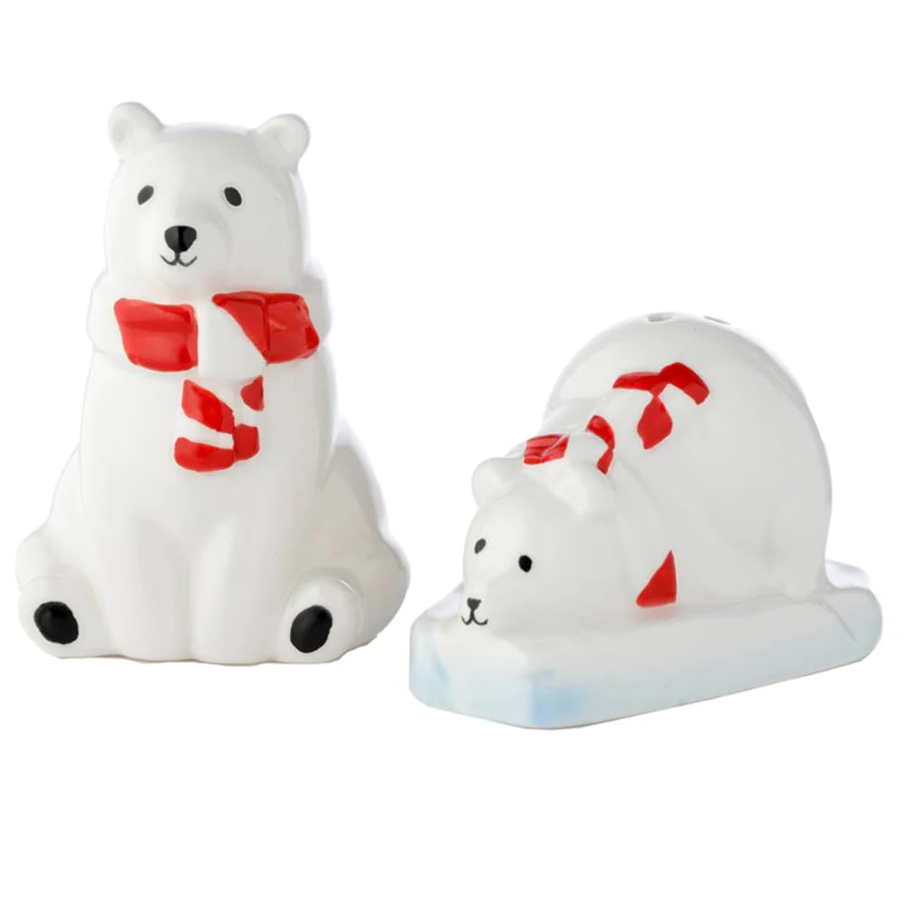 Puckator XSP14 Polar Bear Ceramic Salt and Pepper Set