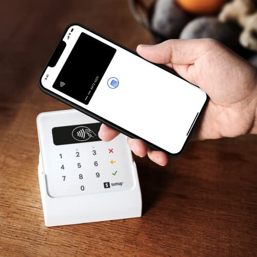 sumup Air mobile card terminal for contactless payments with Credit & Debit Card, Apple & Google Pay - NFC RFID money card reader - practical credit card reader