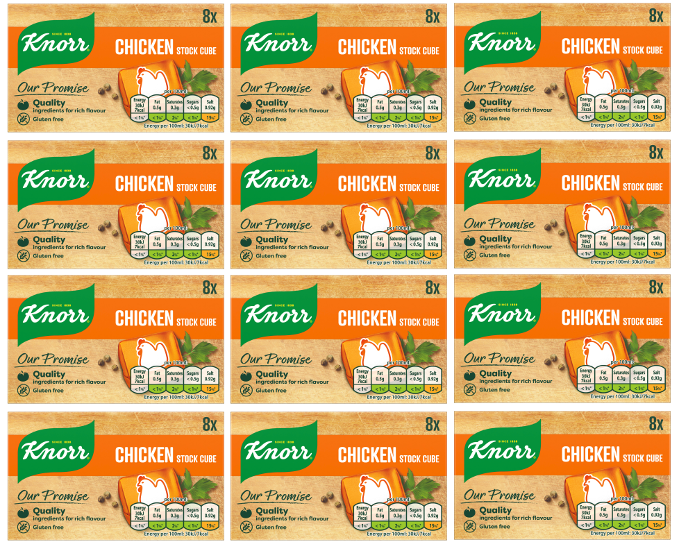 12 x Knorr Hühnerbrühwürfel 8er-Pack