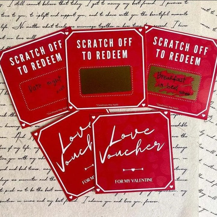 Love Scratch-off Custom DYI Gift 2024 Valentine's Day Scratch-off