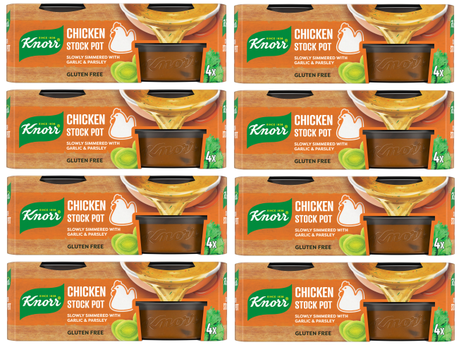 8 x Knorr Bouillon Töpfe Gel Huhn 4er-Pack