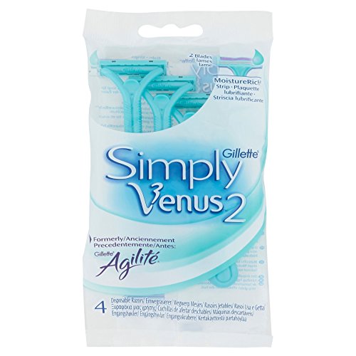 7 x Gillette Simply Venus 2 Maquinillas de Afeitar Desechables para Mujer Paquete de 4