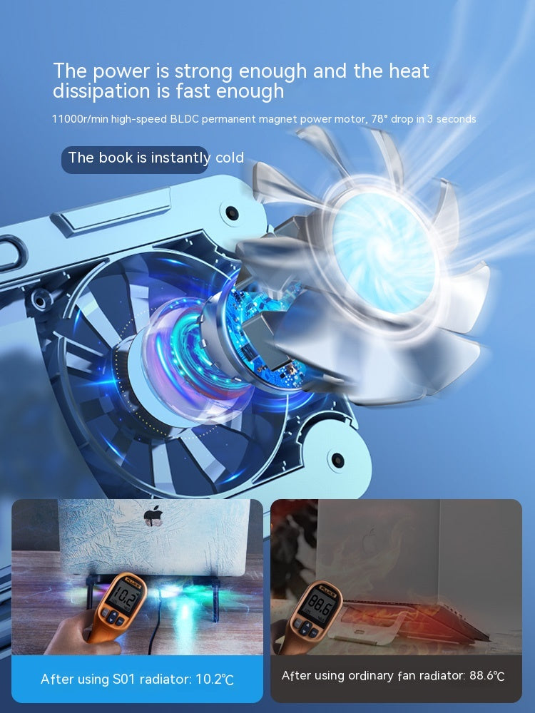 Notebook Radiator External Small Ultra-thin Mute Cooling Bracket