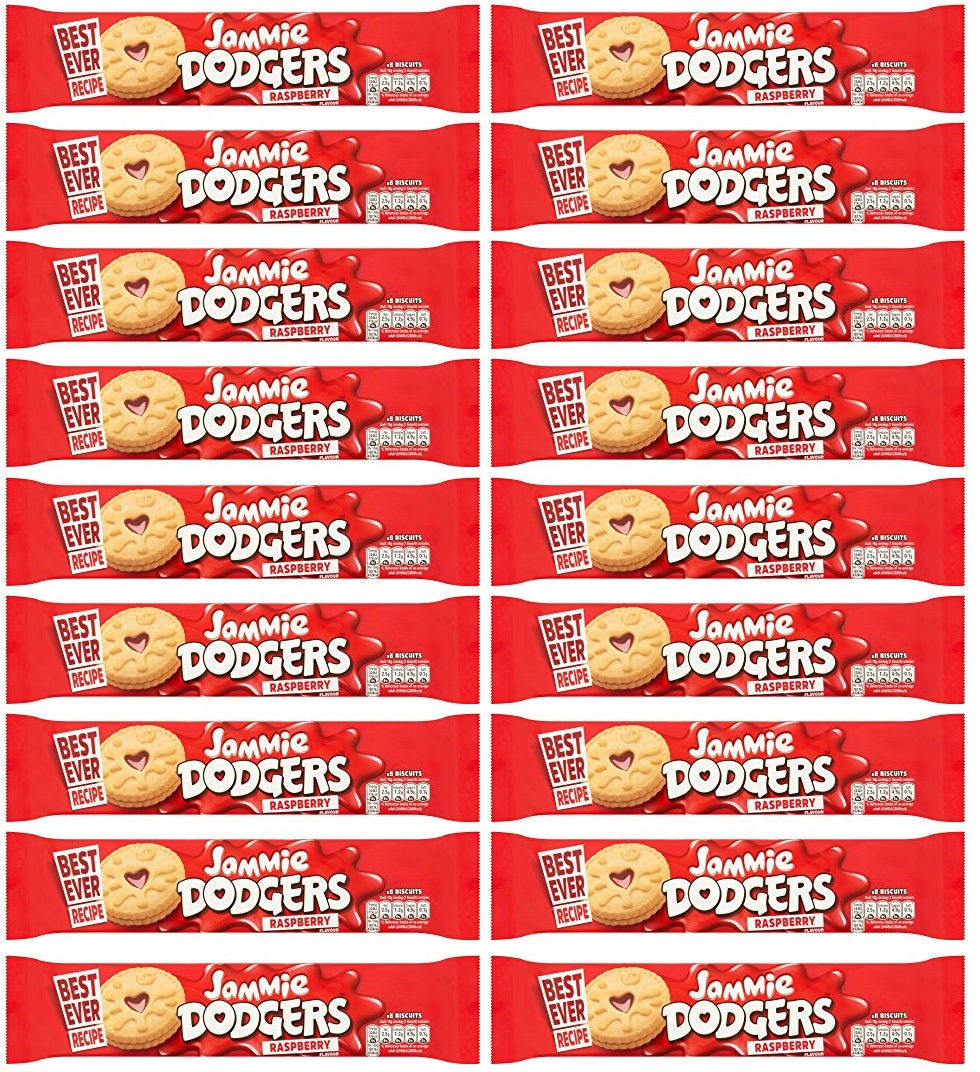 18 x Jammie Dodgers 8 Kekse Himbeergeschmack 140G