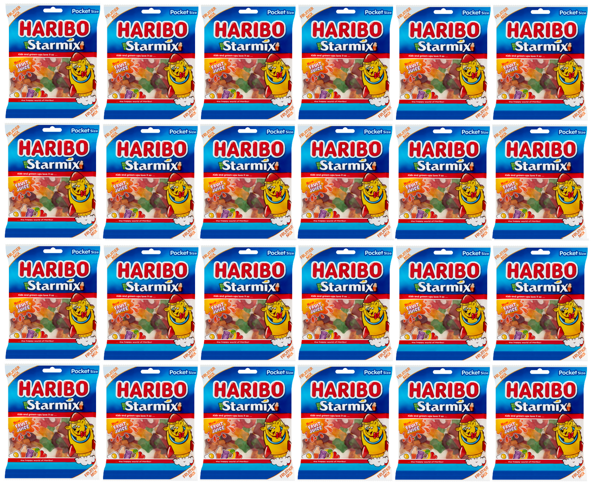 24 x Haribo Star Mix Verkaufsbeutel 90 g