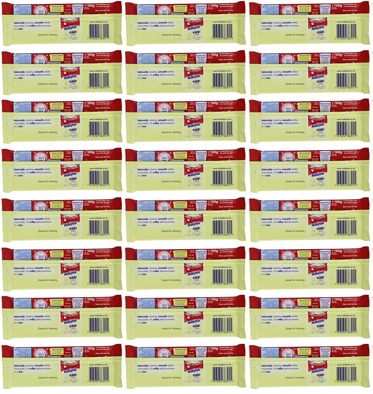 24 x Milkybar 4 X 25G (100G)