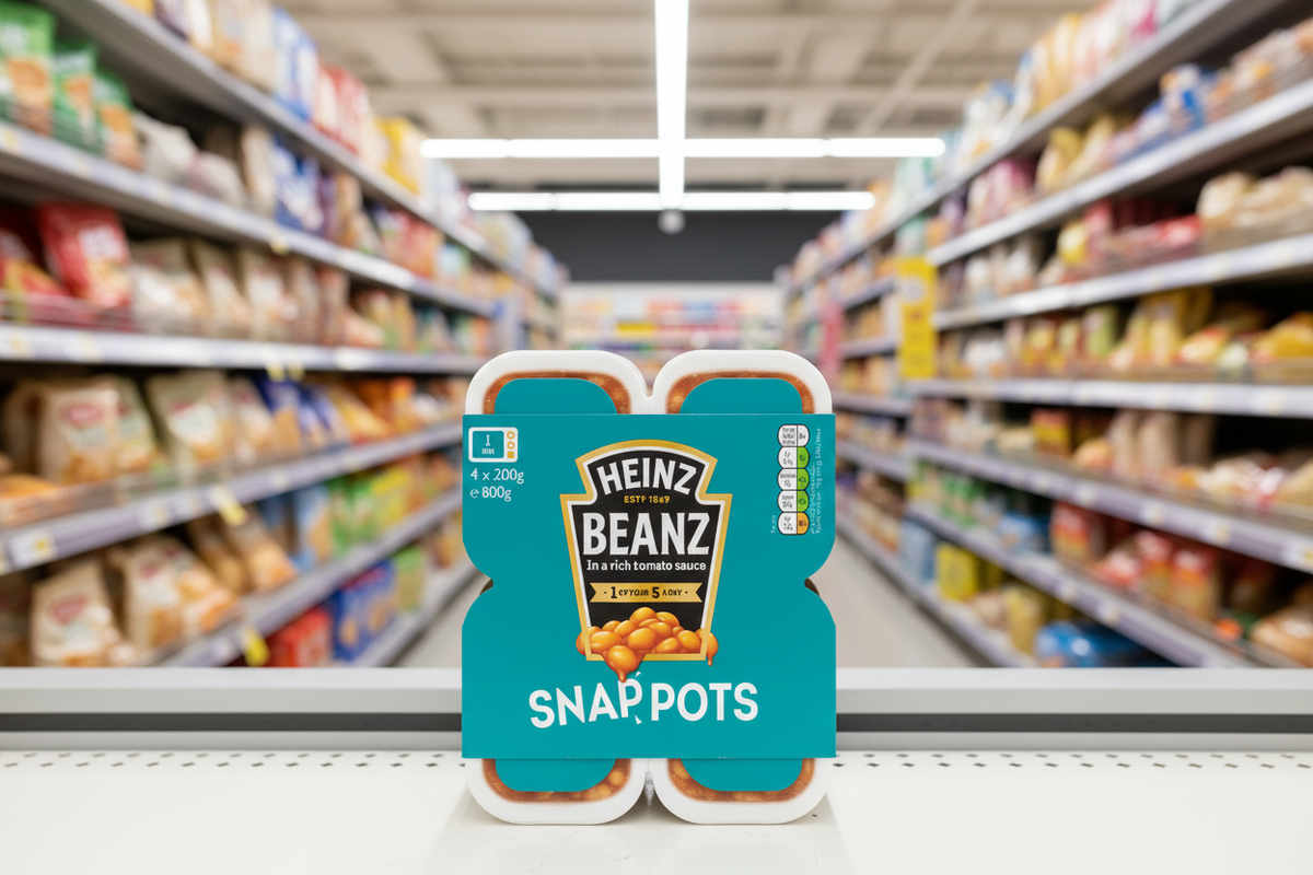 6 x Heinz Baked Beanz Snap Pots 4 X 200G