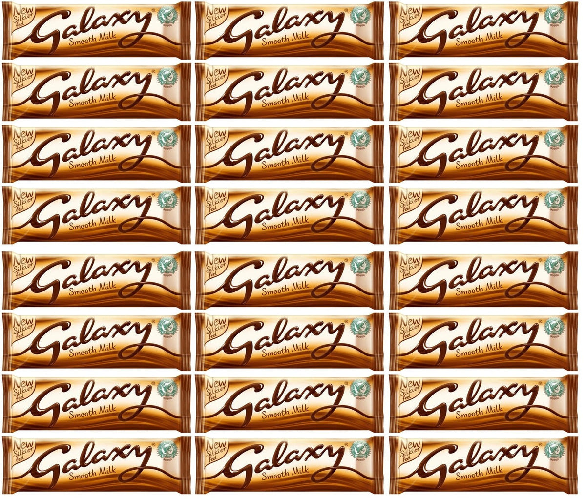 24 x Galaxy Smooth Milk Chocolate Snack Bar Vegetarian 42G