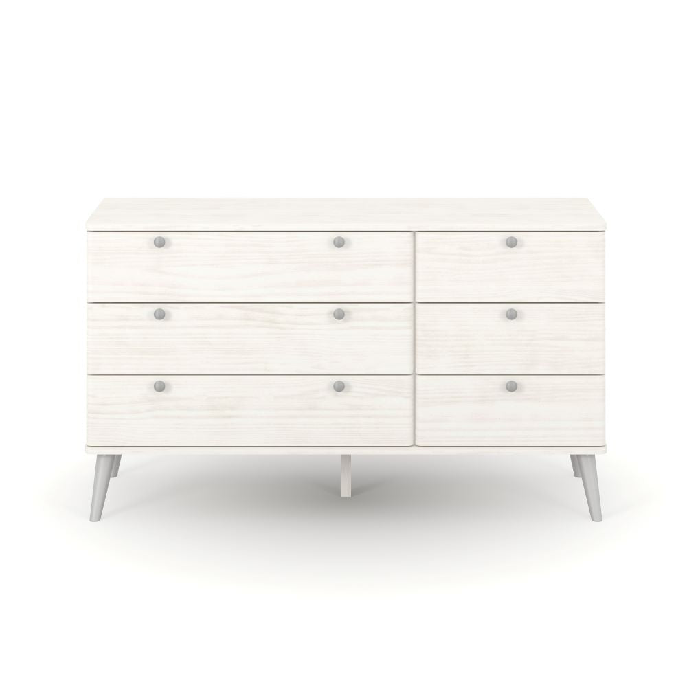 Augusta Curve 3+3 Drawer Wide Chest