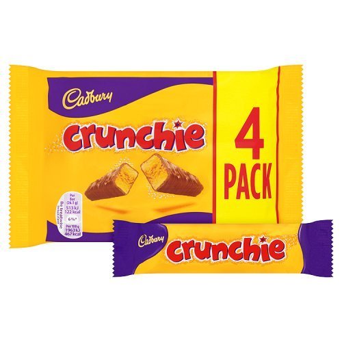 10 x Barritas Cadbury Crunchie 4 X 26.1G (104.4G)