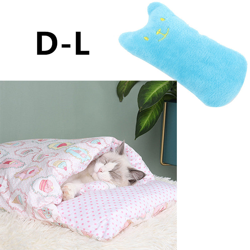 Winter Warm Cat Closed Removable And Washable Quilt