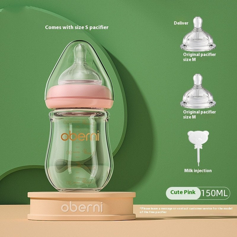Newborn Wide Bore Glass Bottle 120 150ML