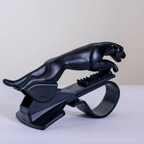 Premium Leopard Car Phone Holder - 360° Adjustable Dashboard Mount for iPhone & Android GPS Stand