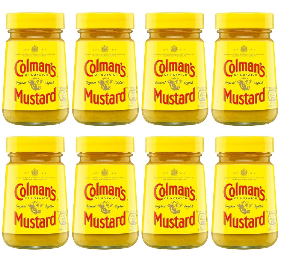 8 x Colman's Mostaza Inglesa Original 100 G