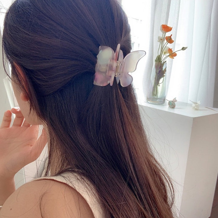Super Fairy Colorful Acetate Butterfly Hairpin