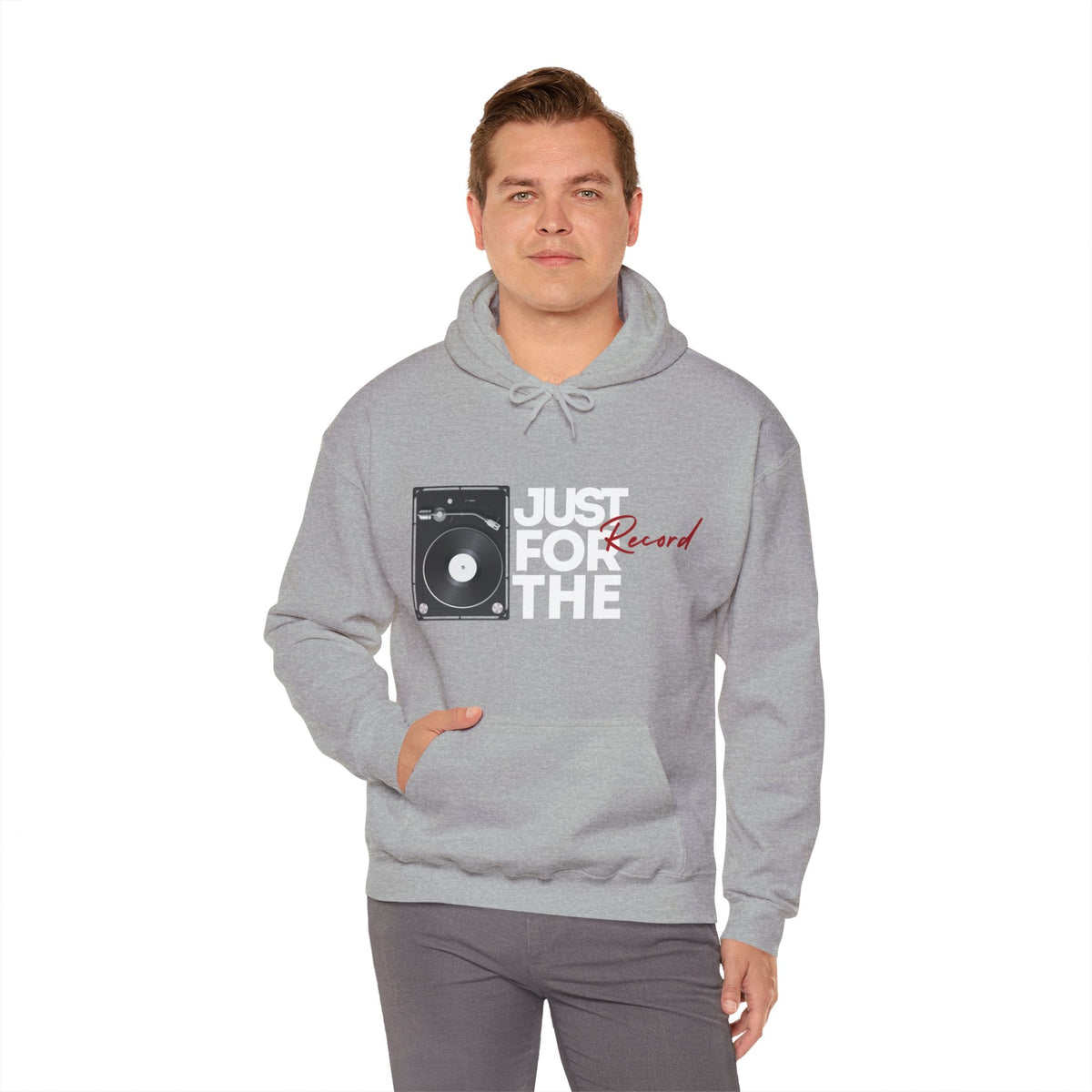 Just for the Record Men's Vinyl Record Hoodie