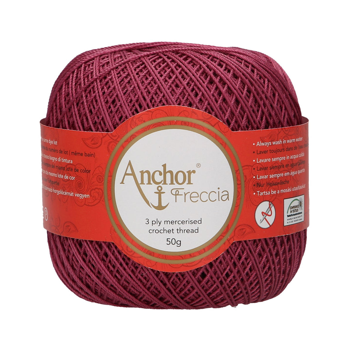 Anchor Freccia 100% Cotton Crochet Yarn - Thickness 6 100gr