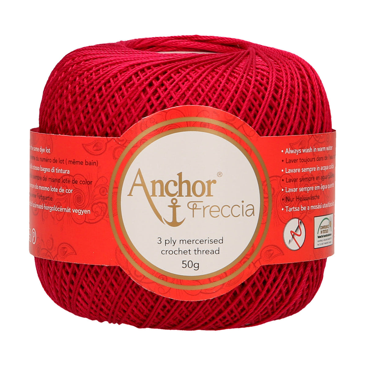 Anchor Freccia 100% Cotton Crochet Yarn - Thickness 6 50gr (BOX 4)
