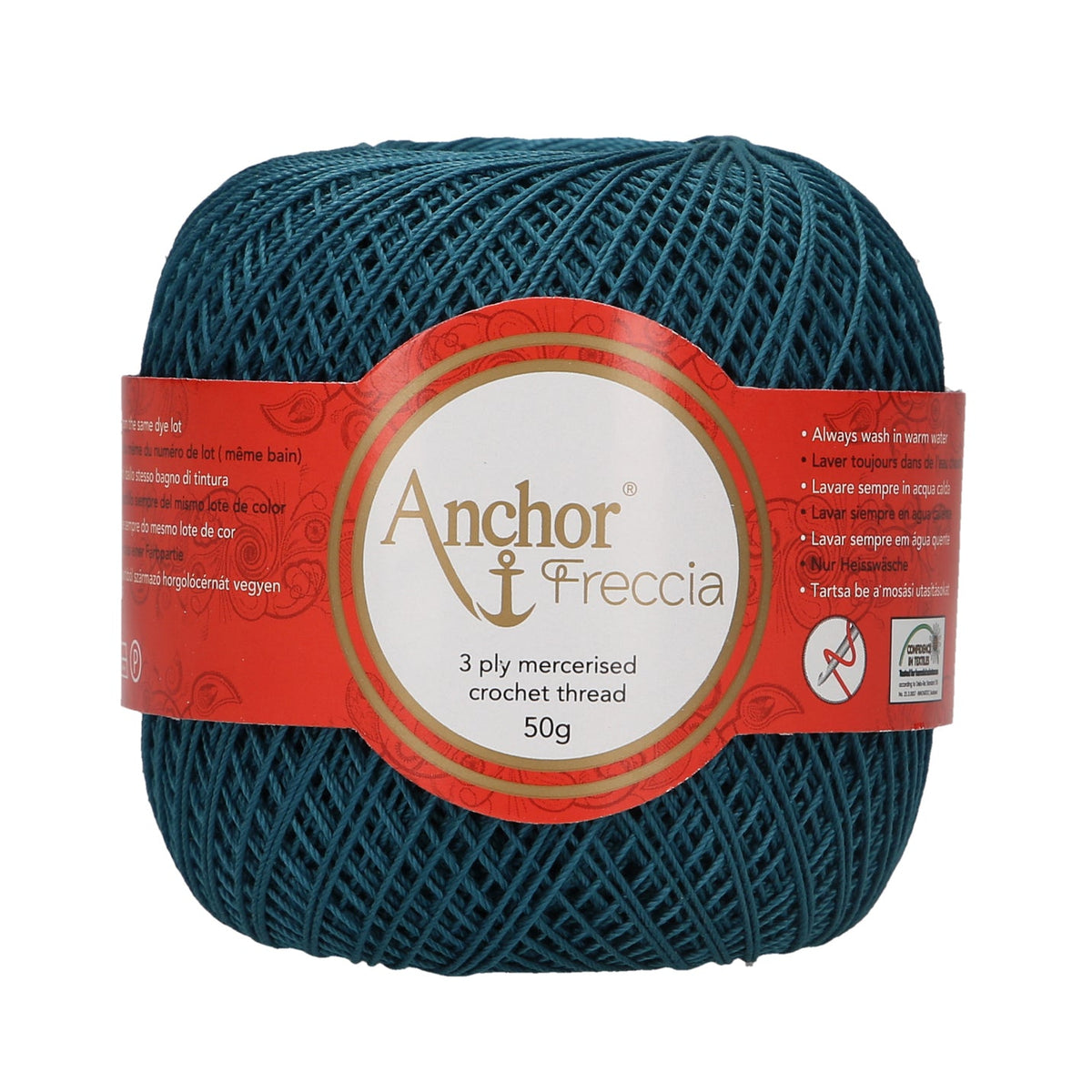 Anchor Freccia 100% Cotton Crochet Yarn - Thickness 6 50gr