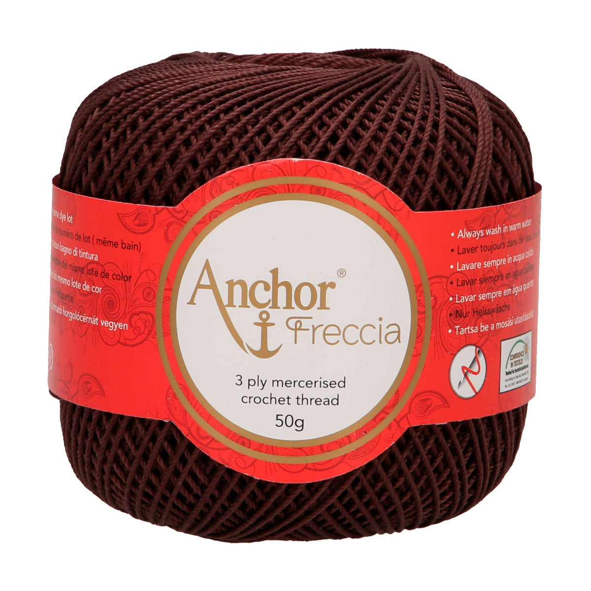 Anchor Freccia 100% Cotton Crochet Yarn - Thickness 6 50gr