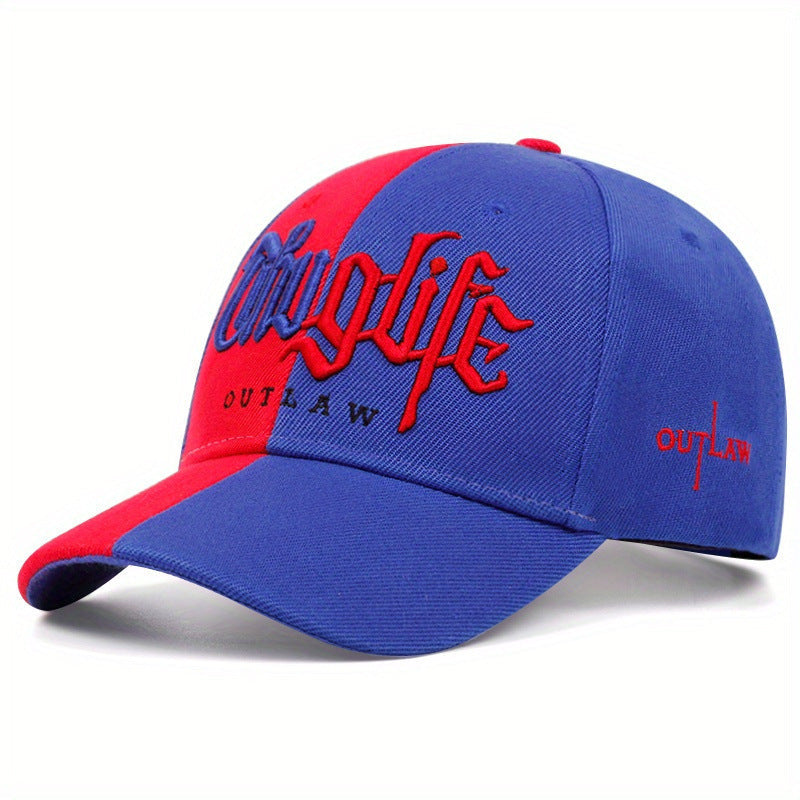 Embroidered Letter Double Stitching All-matching Sun Hat Peaked Cap