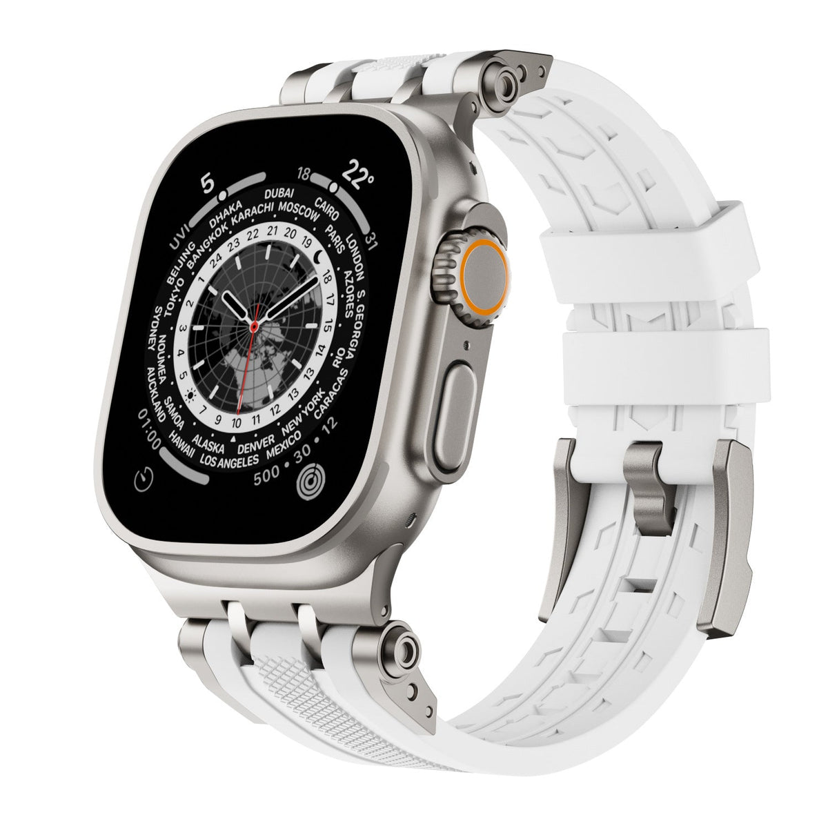 Innovative Connector Fluororubber Watch Strap