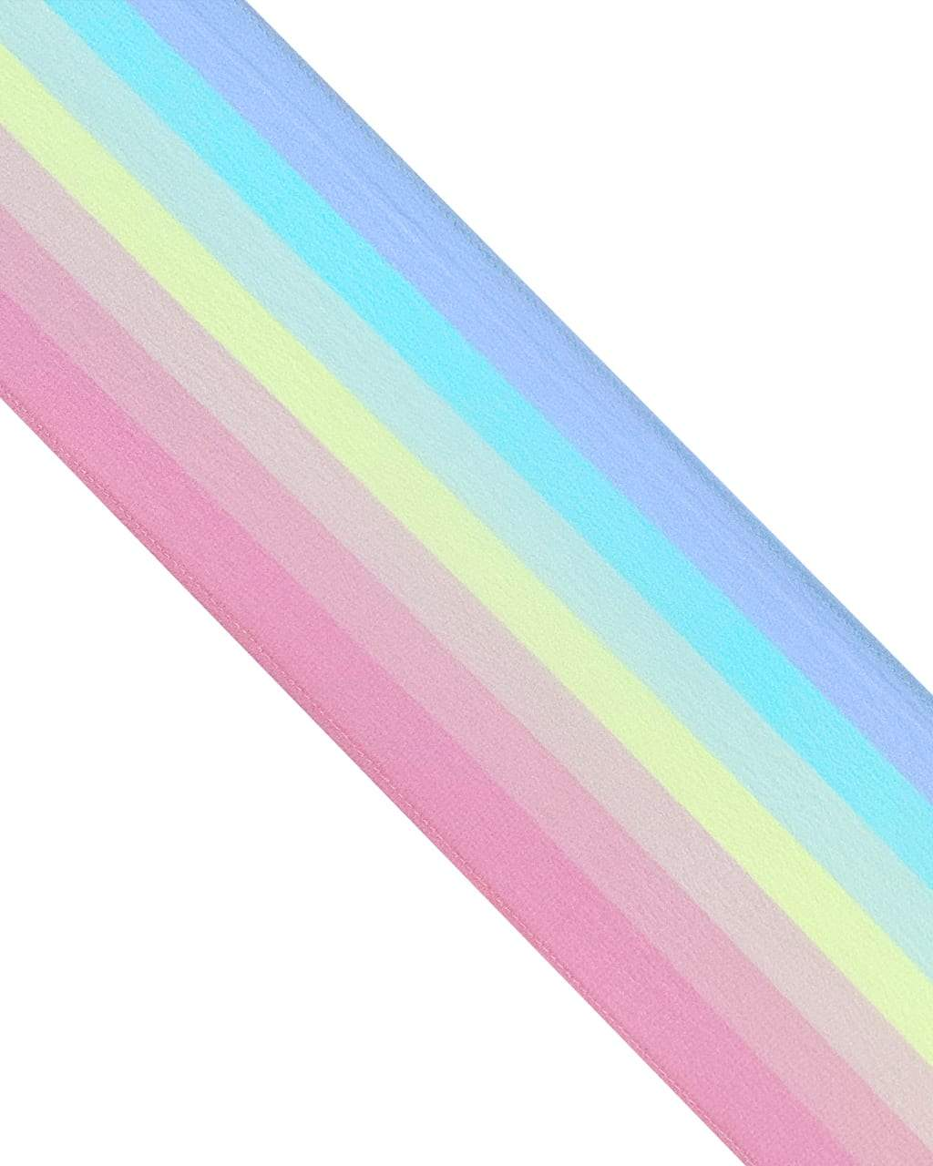 Henley Silk Stripe Neck Scarf Rainbow Pastel
