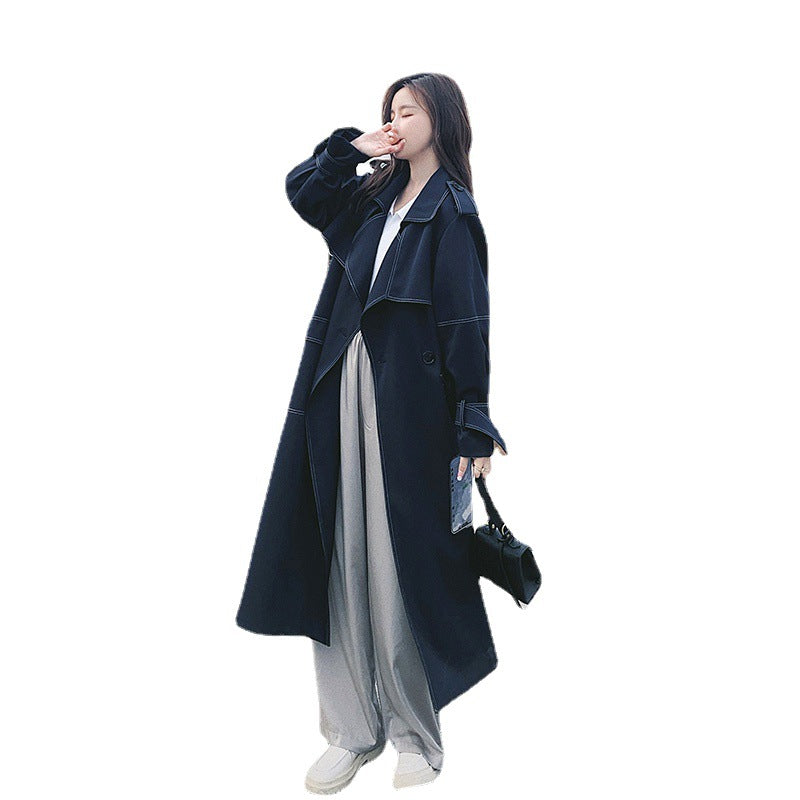 Mid-length British Coat Fried Street Windbreaker Jacket