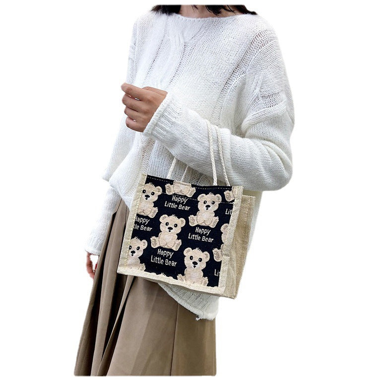 Bear Linen Women's Outing Handbag