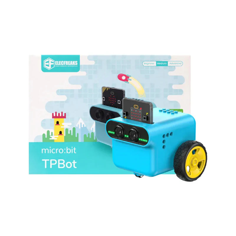 ELECFREAKS micro:bit TPBot Auto-Kit + KOSTENLOSER Online-Kurs