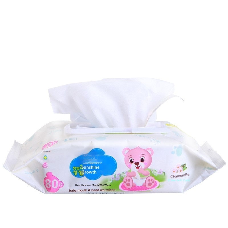 Wet wipes baby 80 pumping baby wipes with lid