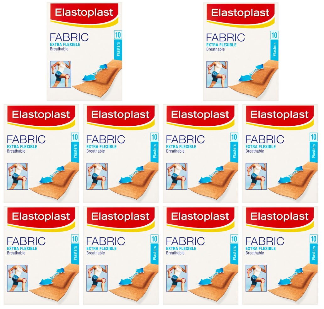 10 x Elastoplast Textilpflaster 10er-Pack