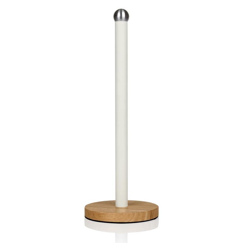 Swan Nordic Towel Pole with Bamboo Base White