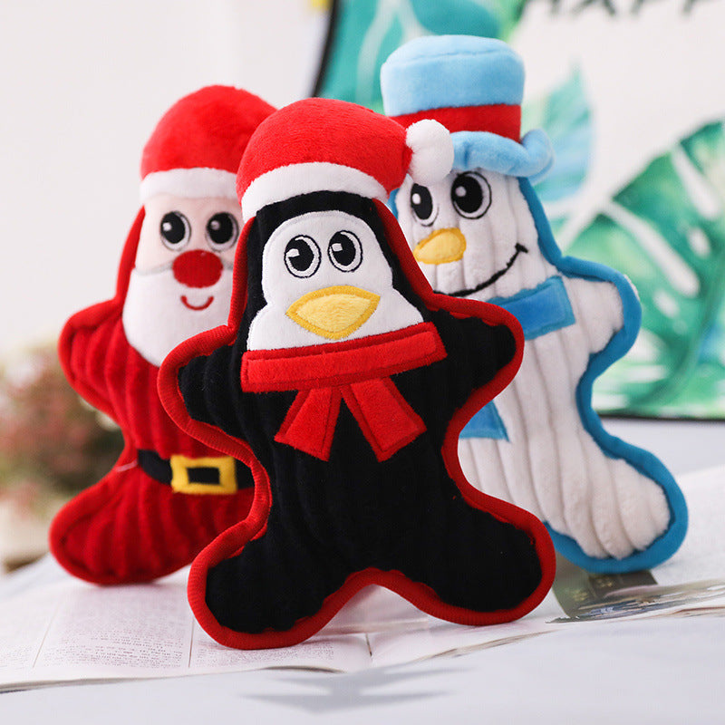 Plush Doll Christmas Bite Resistant Dog Pet Toy
