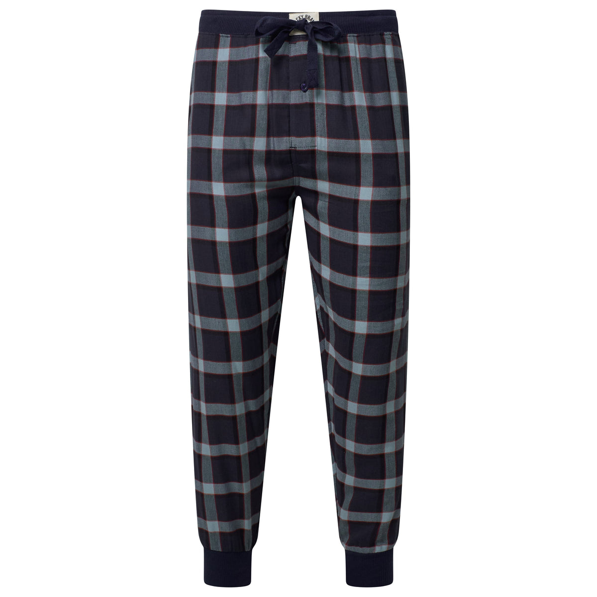Lucky Brand Crew Neck & Closed Hem Flannel Pant Pyjama Set