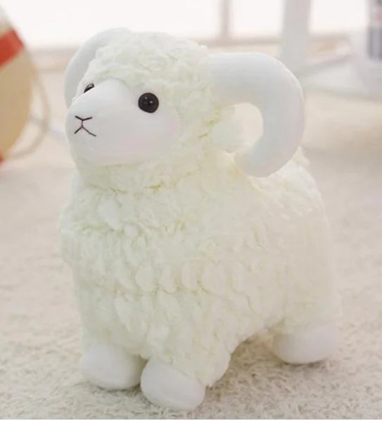 Cute Sheep Plush Stuffed Toy Doll (Single Item)