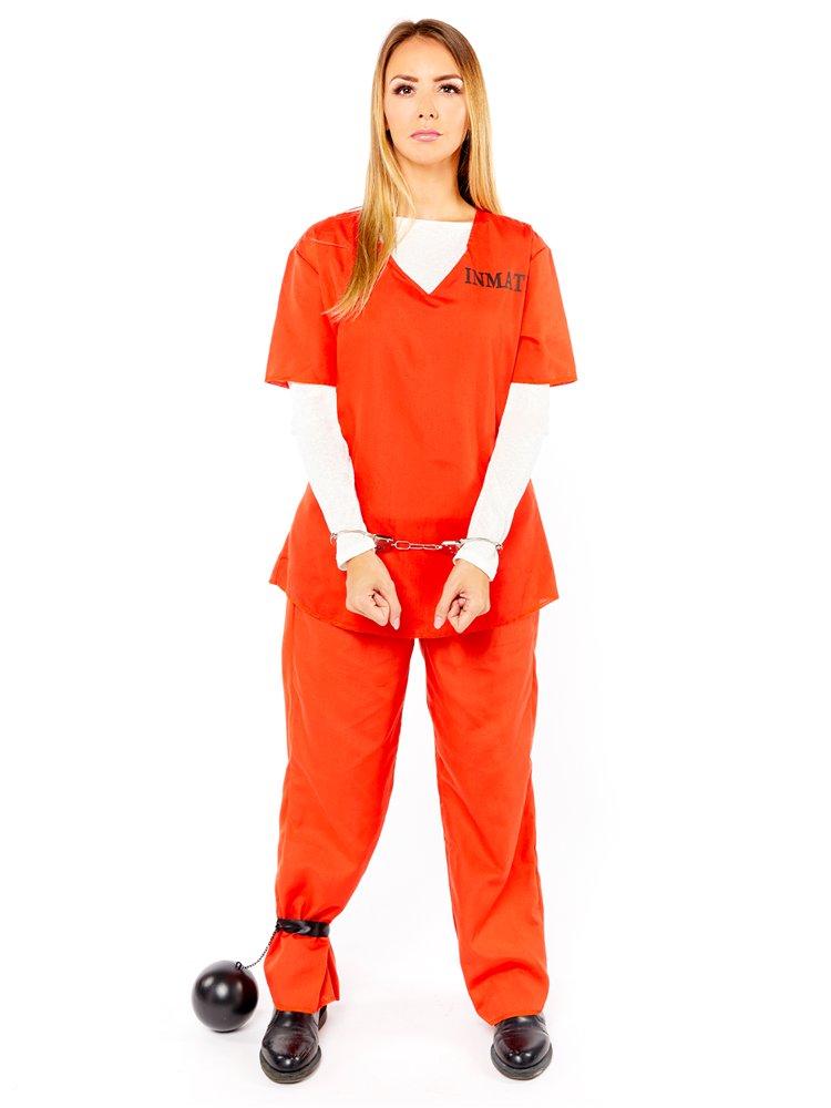 Orange Inmate Costume - Adult Costume
