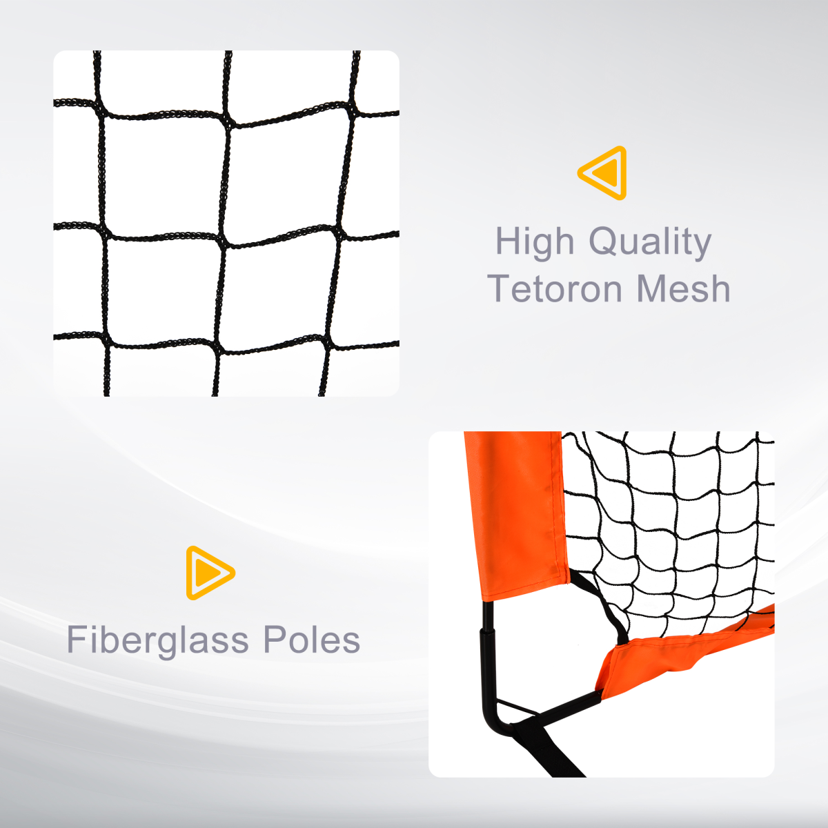 Football Goal Folding Outdoor with All Weather Net Kids Adults 6'x3' HOMCOM