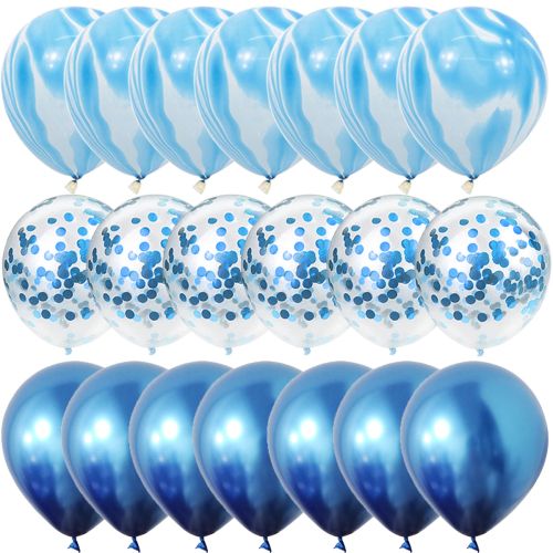 Colourfuls Agate Balloons - Round Latex for All Occasions - 40pcs Set